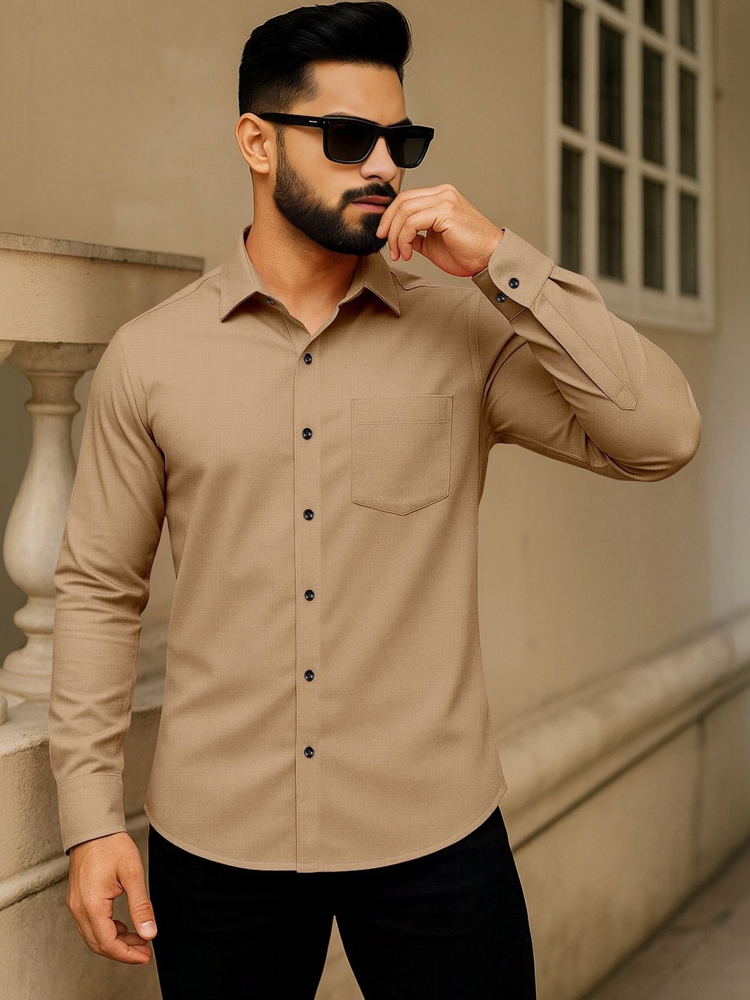 AITAVIK OVERSEAS Men Classic Casual Shirt