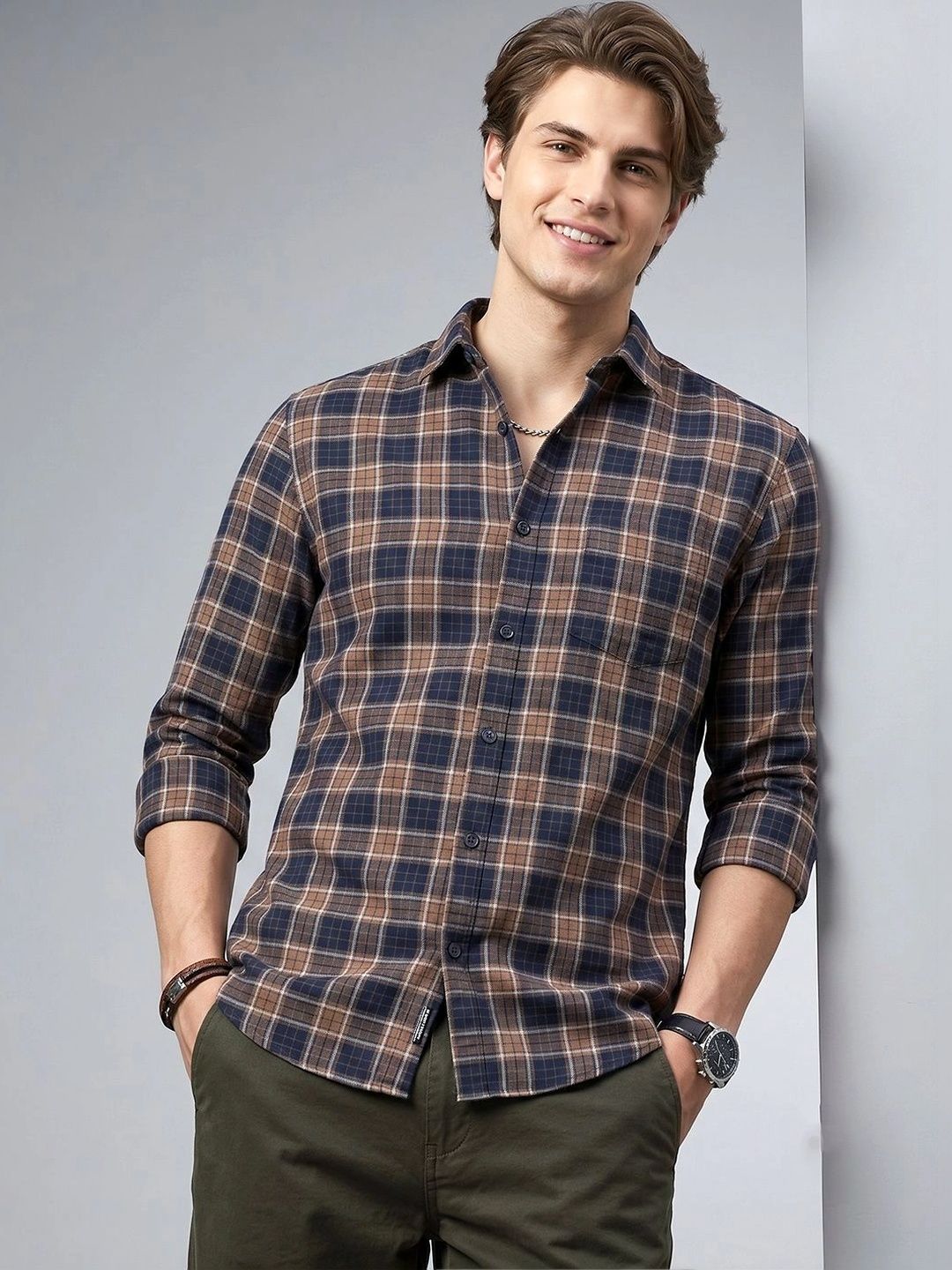 Roadster Men Tartan Checks Checked Casual Shirt