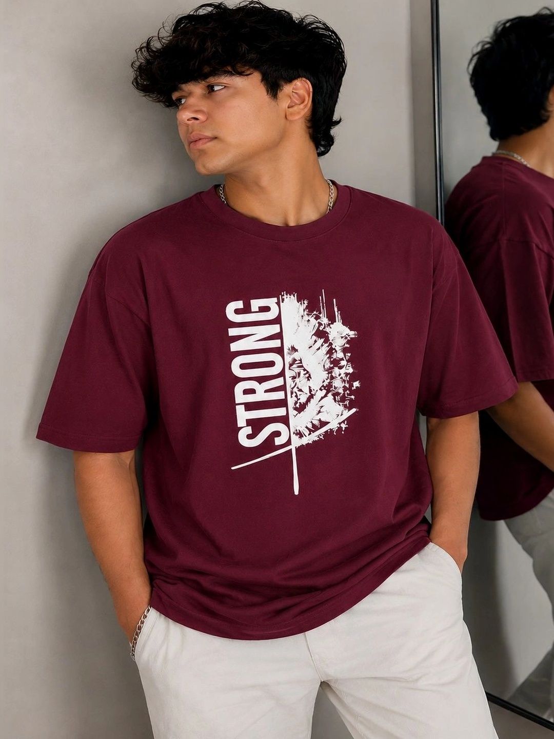 PATOIS Men Typography Printed T-shirt