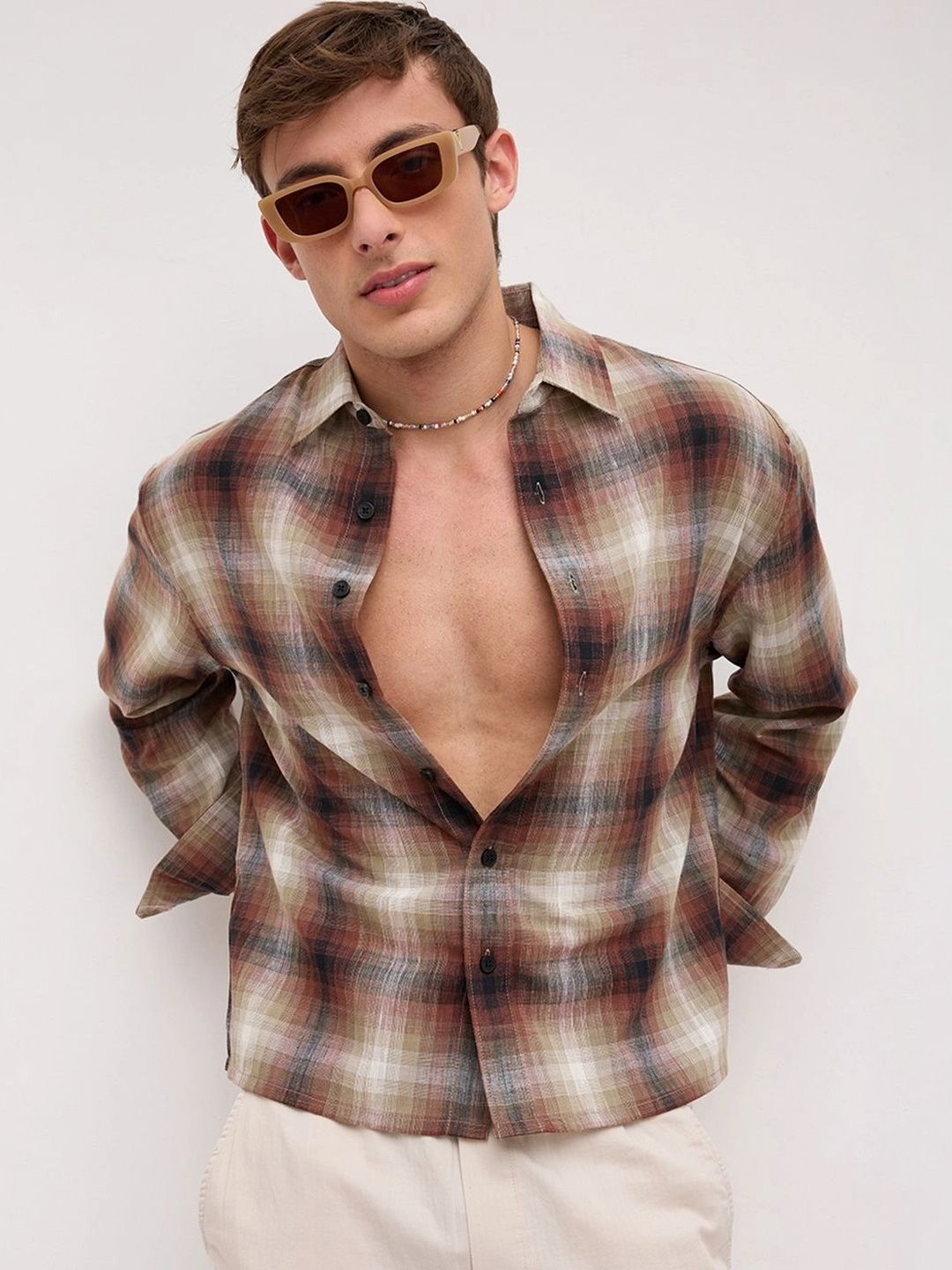 VASTRADO VASTRADO Men Classic Boxy Tartan Checks Checked Casual Shirt