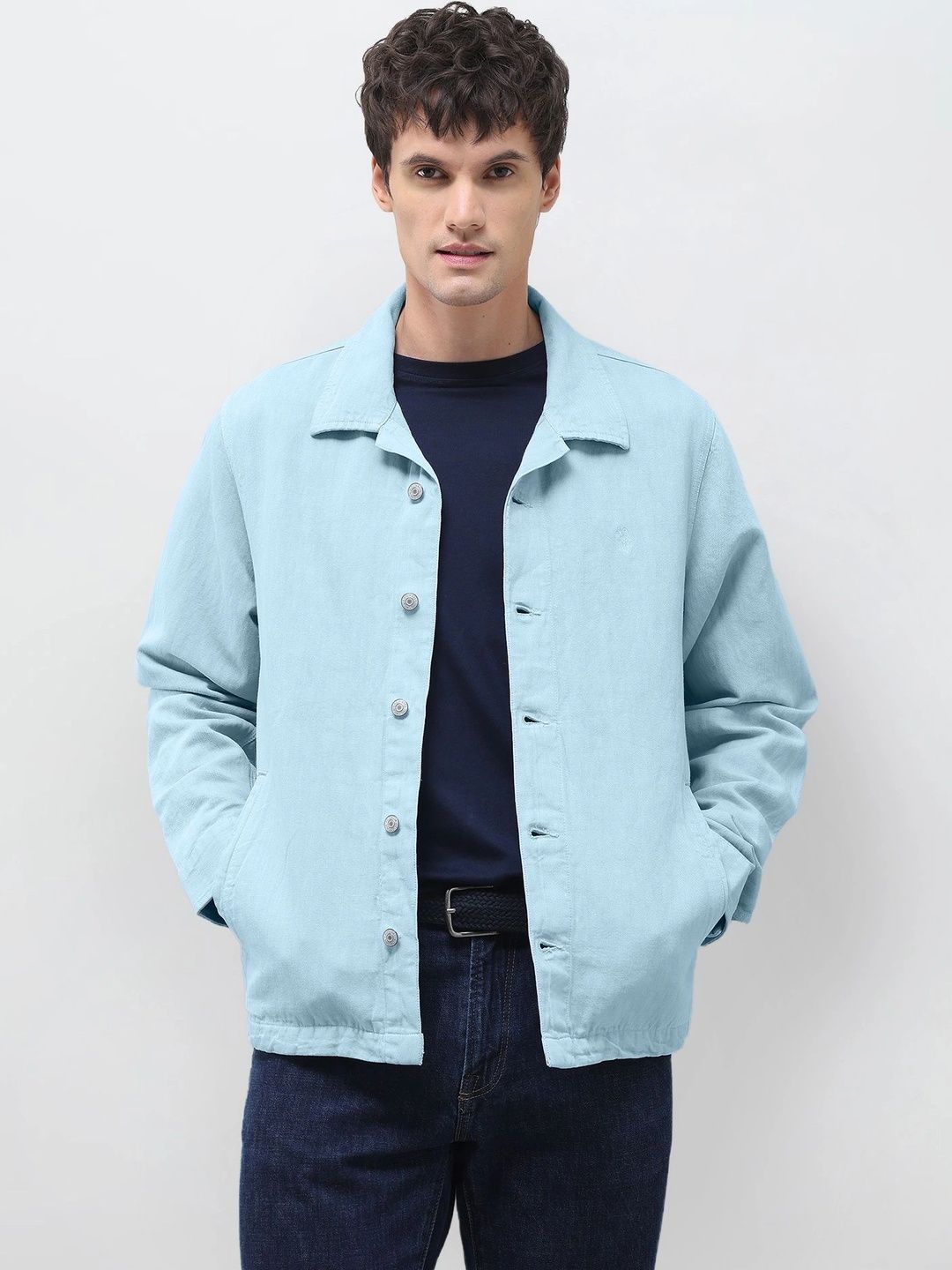 U.S. Polo Assn. Denim Co. Men Lightweight Open Front Jacket