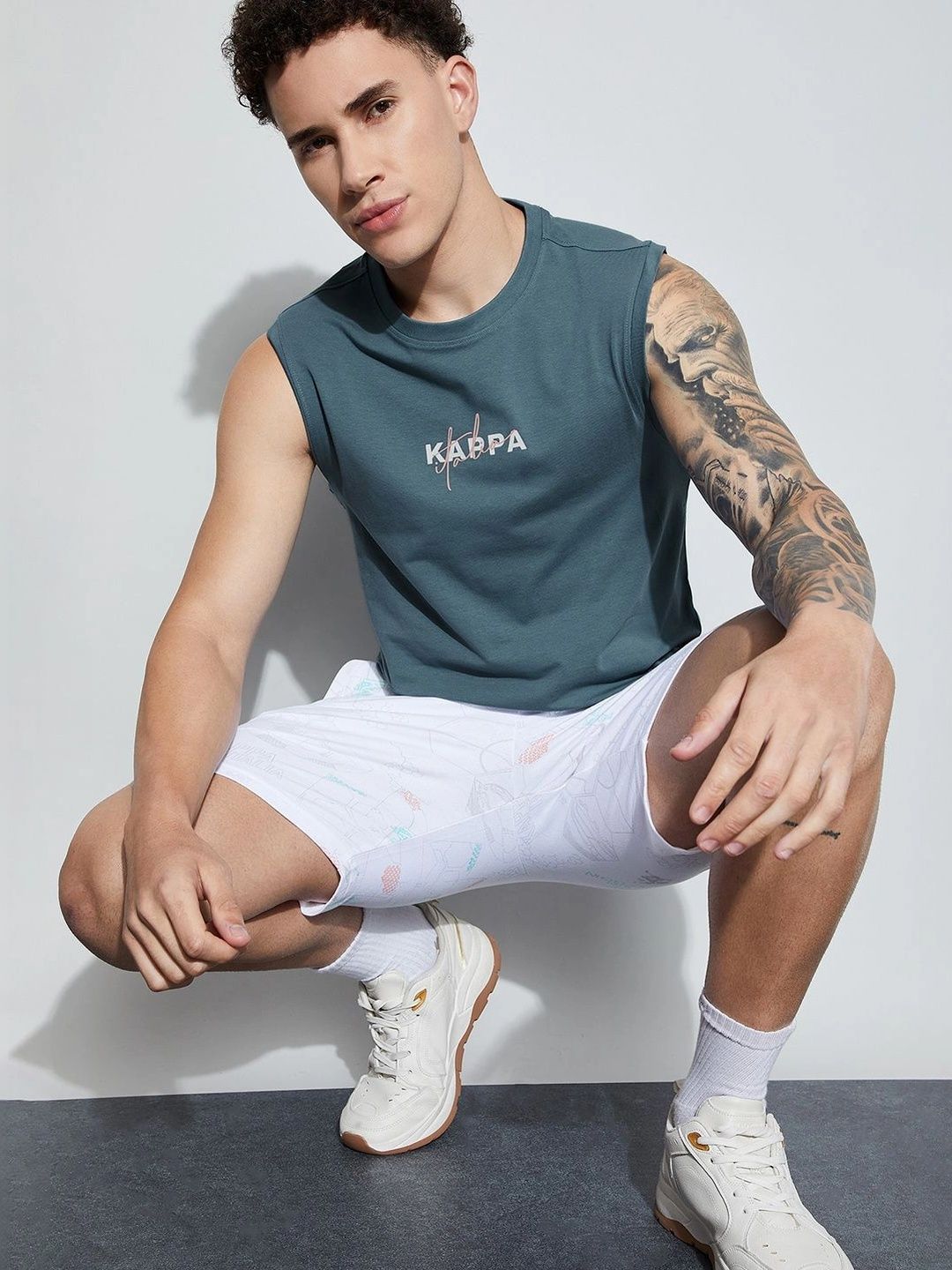Kappa Men Brand Logo Printed T-shirt