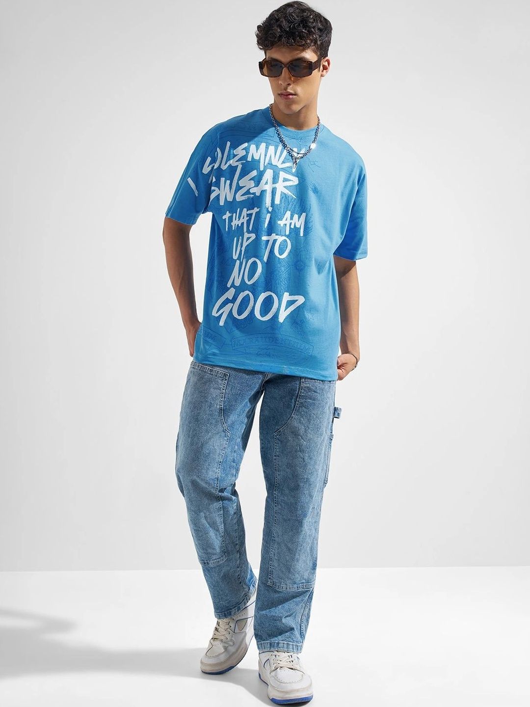 HIGHLANDER Typography Printed Cotton T-shirt