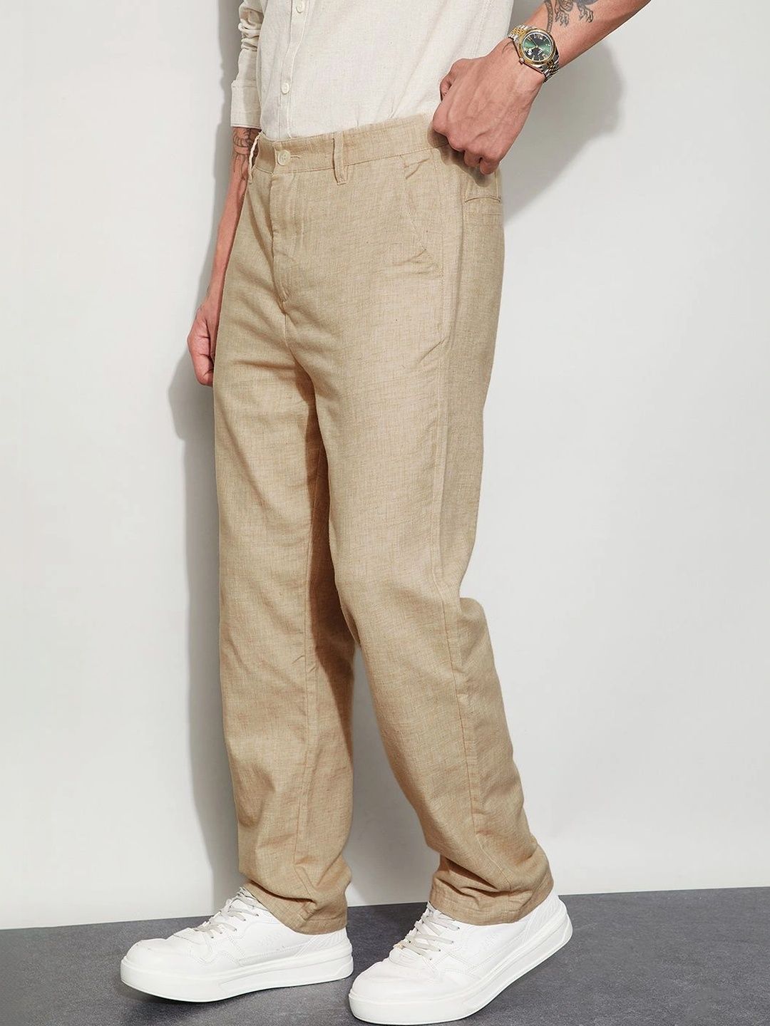 CODE by Lifestyle Men Easy Wash Trousers