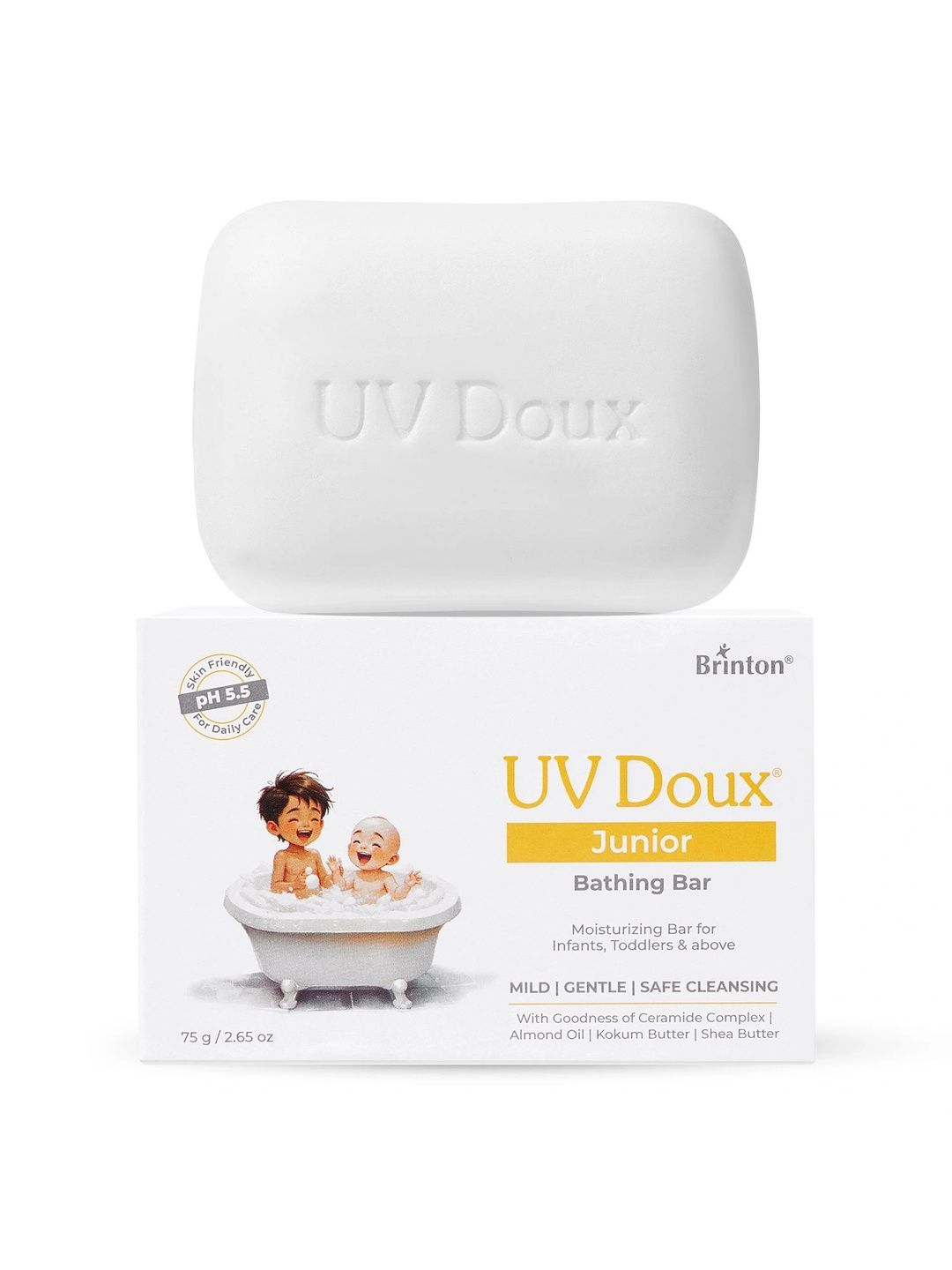 Brinton UV Doux Junior Moisturizing Bathing Bar - 75 g