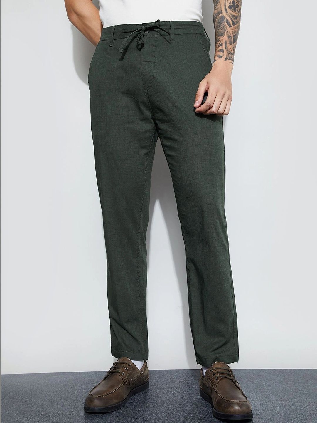 CODE by Lifestyle Men Easy Wash Trousers