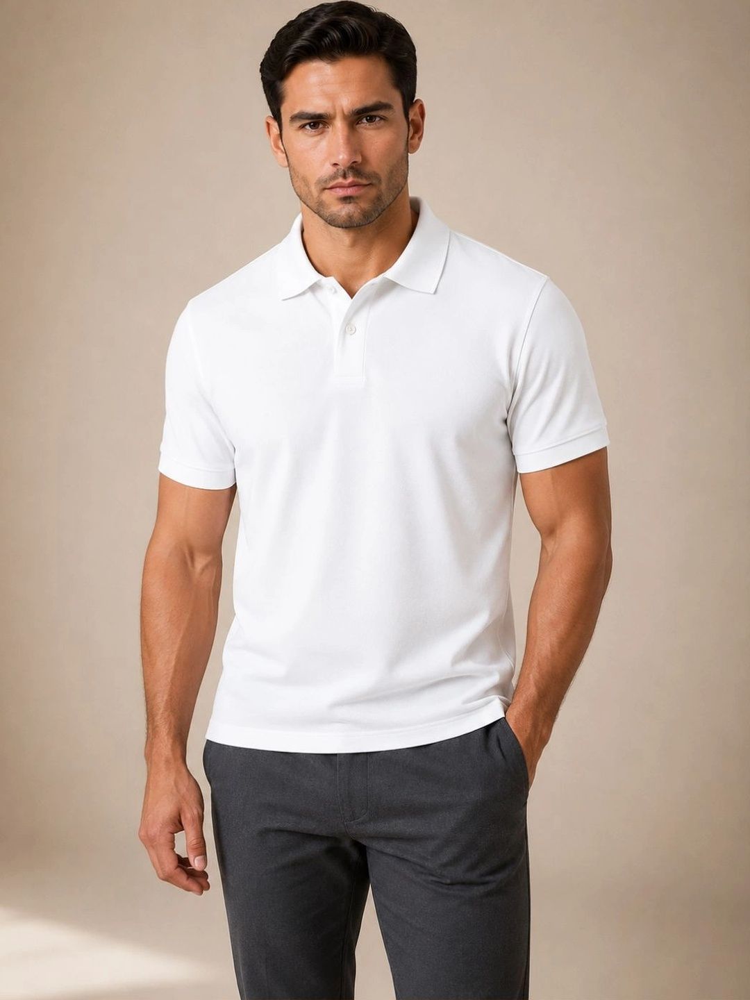 Pure Lab+ Polo Collar Short Sleeves Regular Fit T-shirt