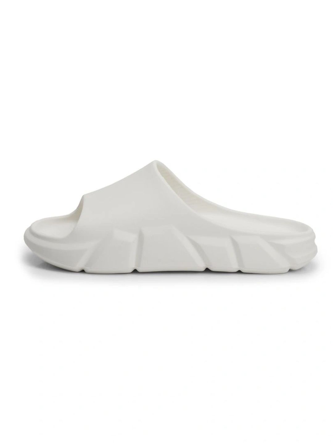 BOLDFIT Men White Rifter Eva Open Sliders