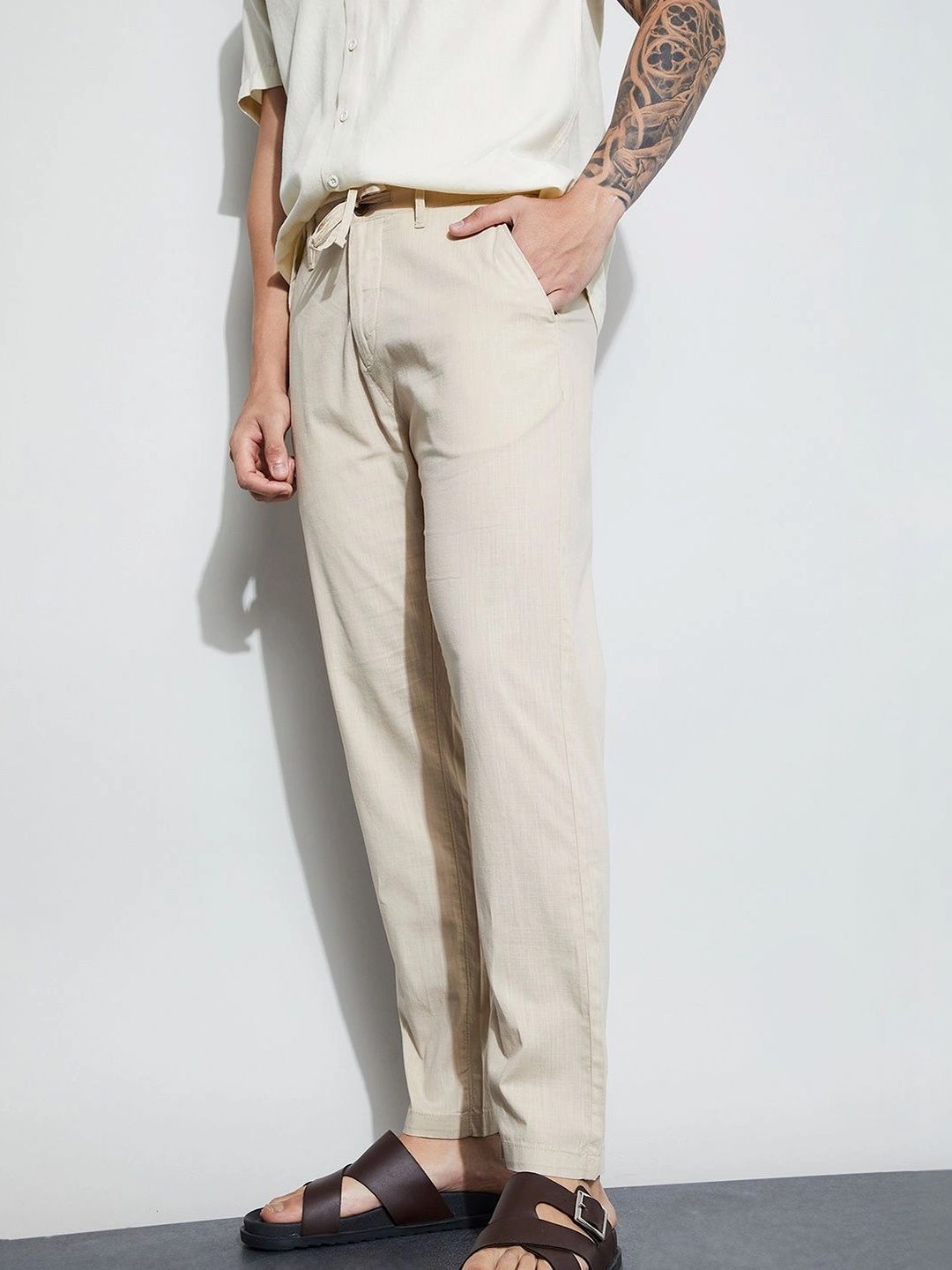 CODE by Lifestyle Men Easy Wash Trousers