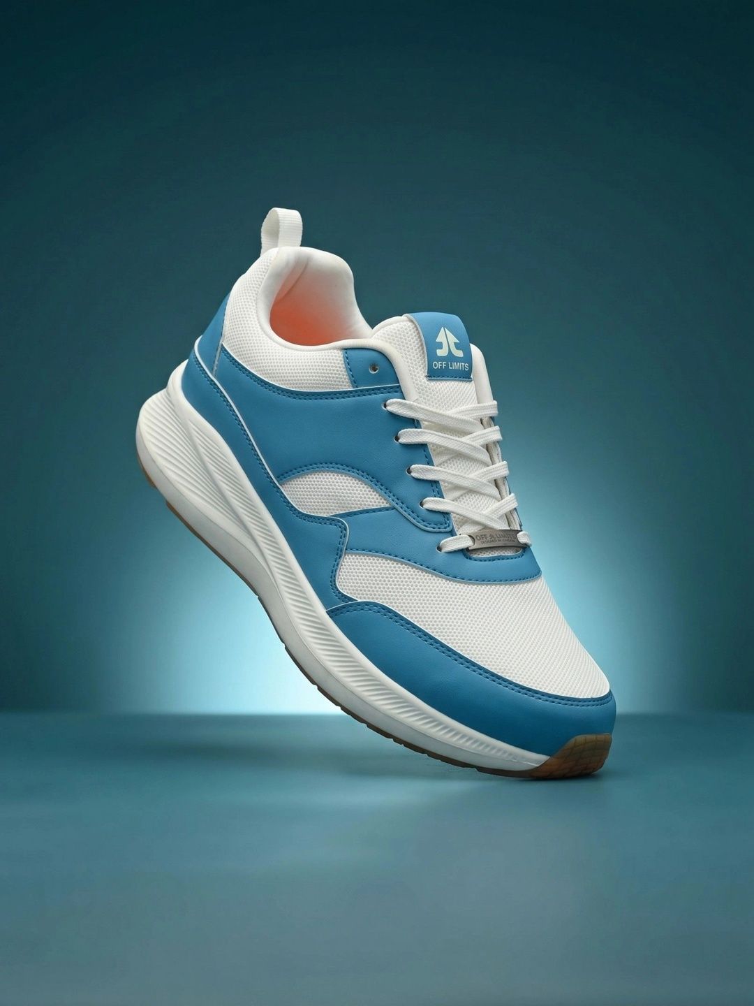 OFF LIMITS Men Blue Colourblocked Lace-Up Running Sports Shoes