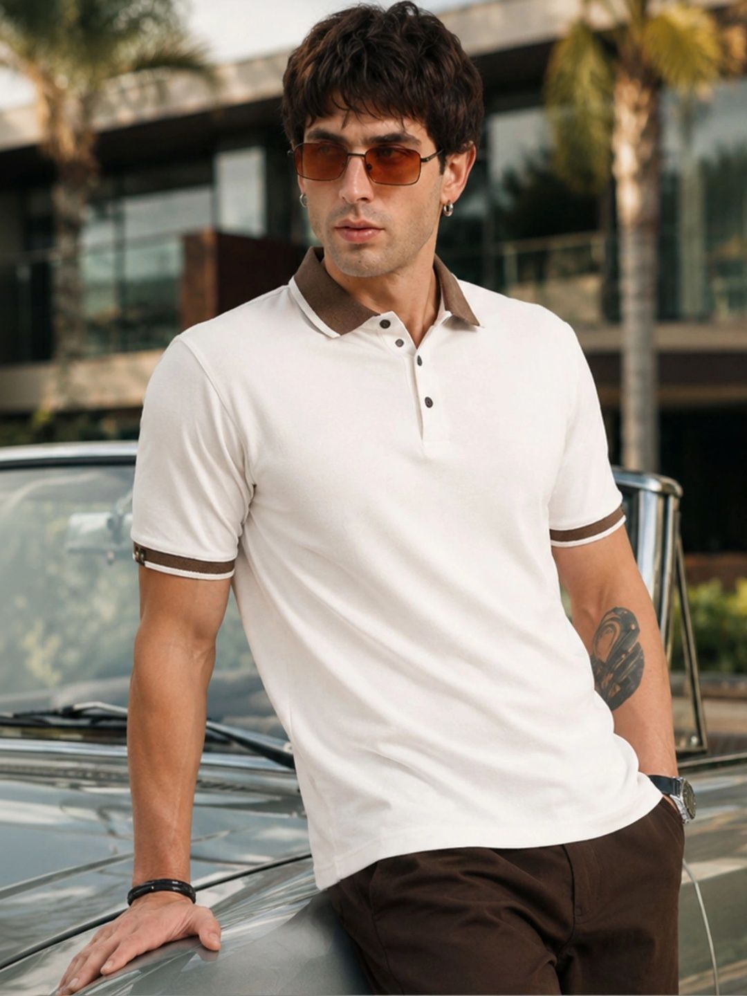 Maniac Men Polo Collar T-shirt