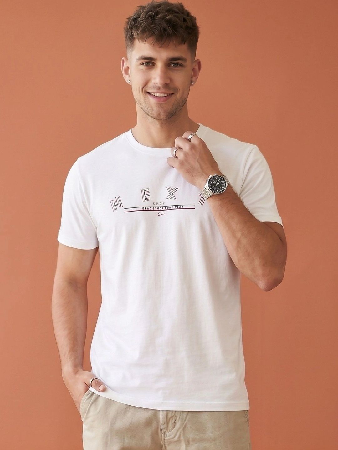 SANDPIPER Men Typography Printed T-shirt