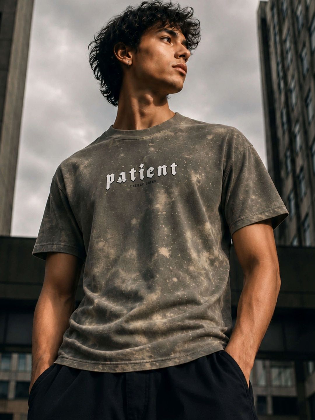 RINO7 Men Typography Print Round Neck Cotton Regular T-shirts