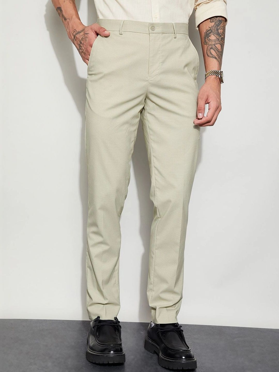 CODE by Lifestyle Men Easy Wash Trousers