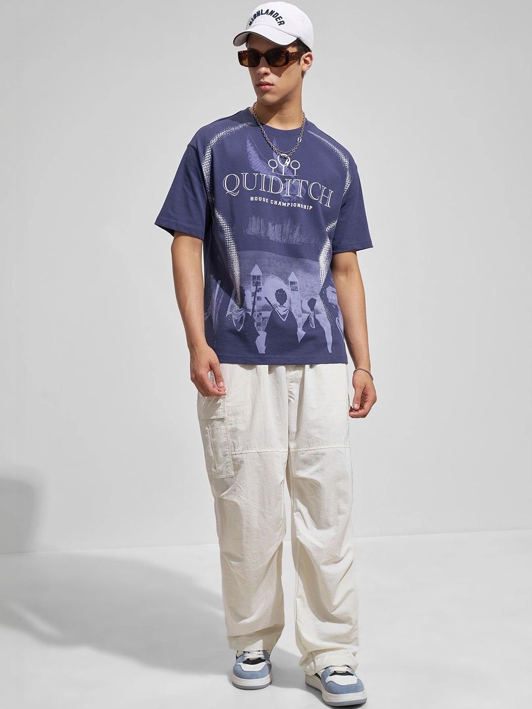 HIGHLANDER Harry Potter Graphic Printed Cotton T-shirt