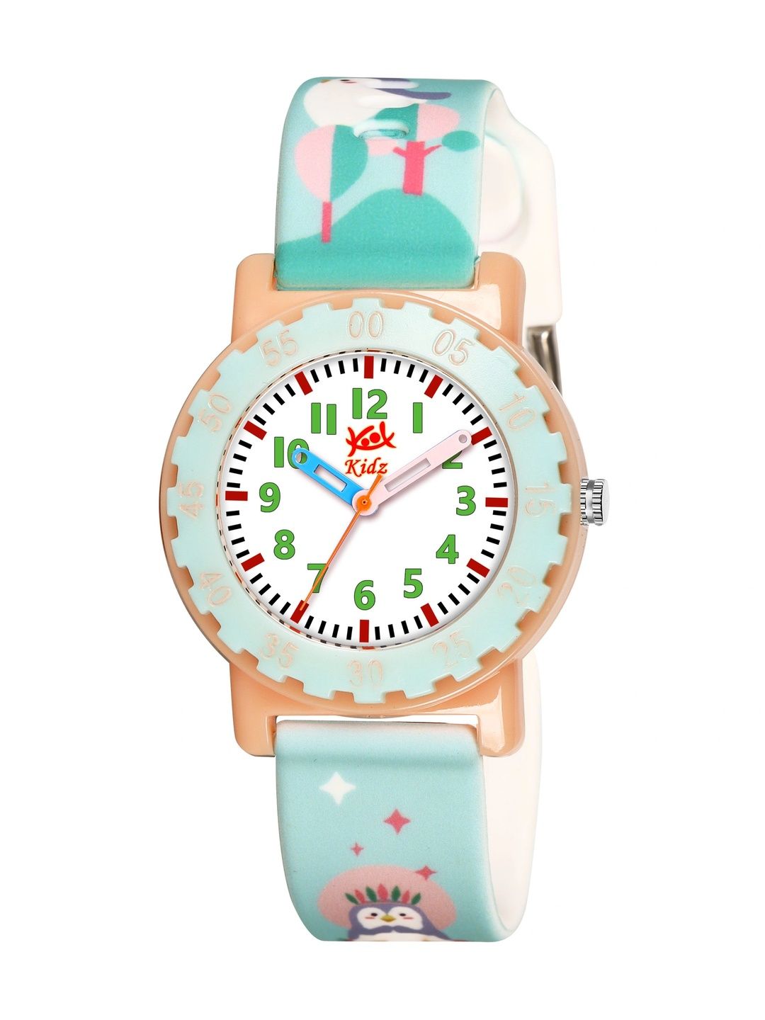 Kool Kidz Kool Kidz Unisex Kids Brass Printed Dial & Straps Analogue Watch Kool Kidz Unisex Analogue KK 354 PK