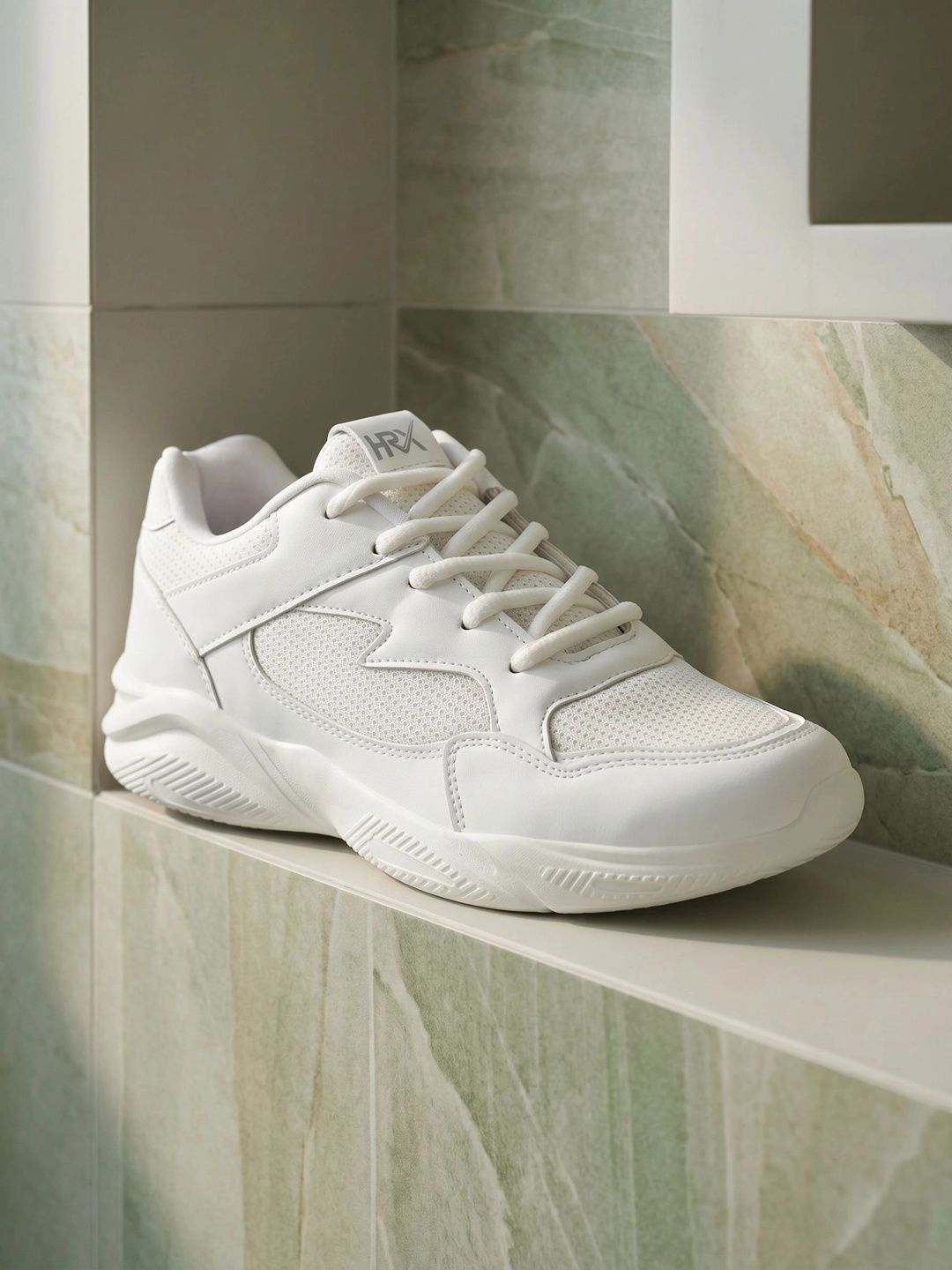 HRX by Hrithik Roshan Women White Mesh Running Non-Marking Shoes