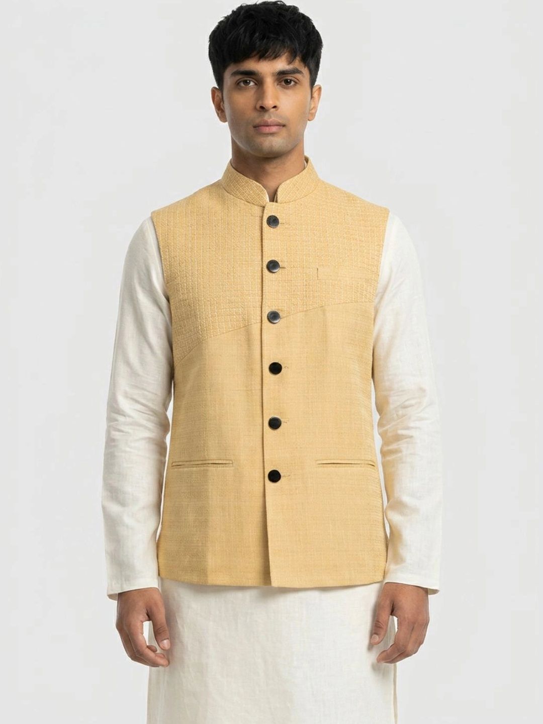 Sanman Ethnix by Raymond Men Open Front Jacket