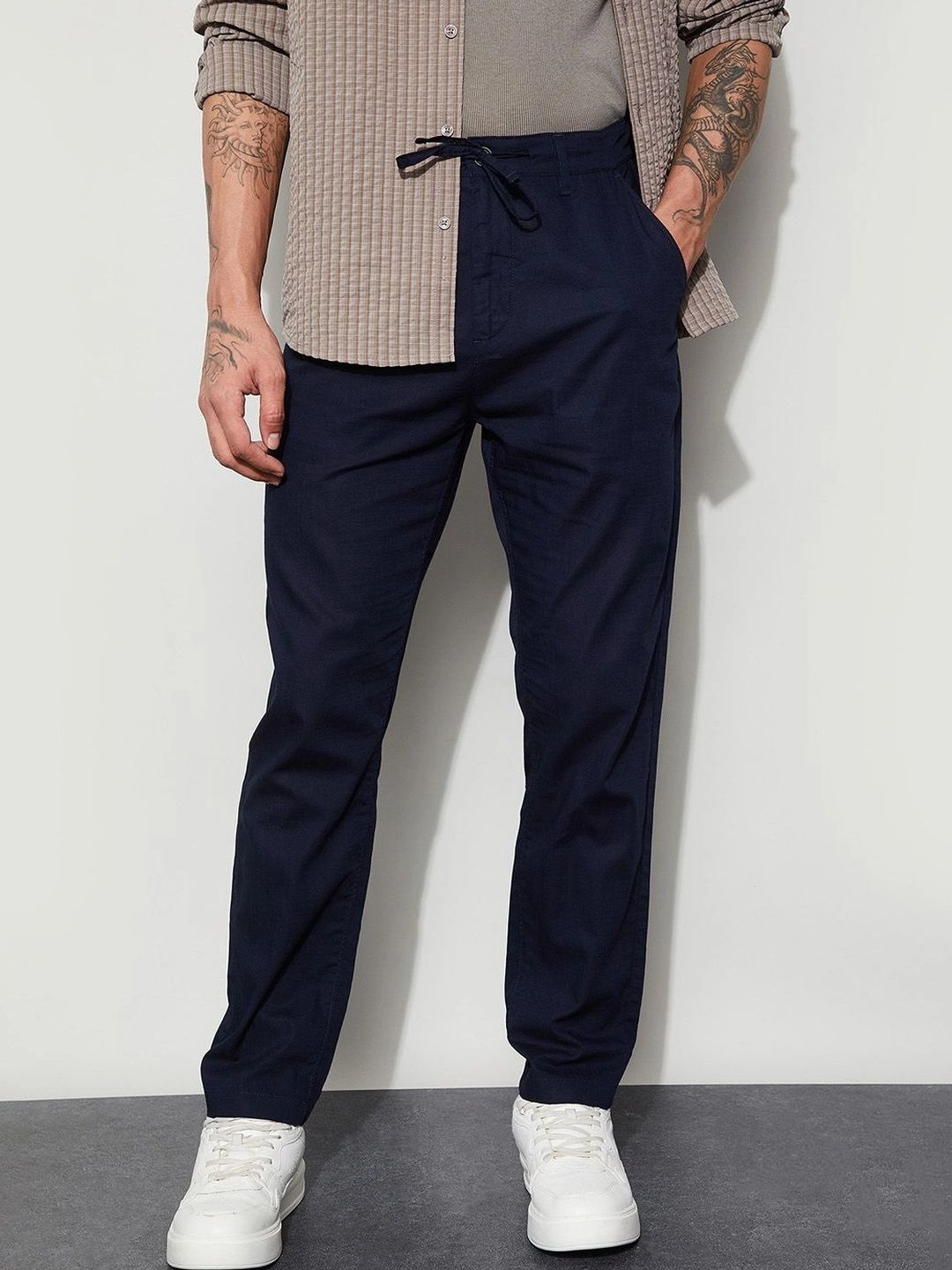 CODE by Lifestyle Men Easy Wash Trousers