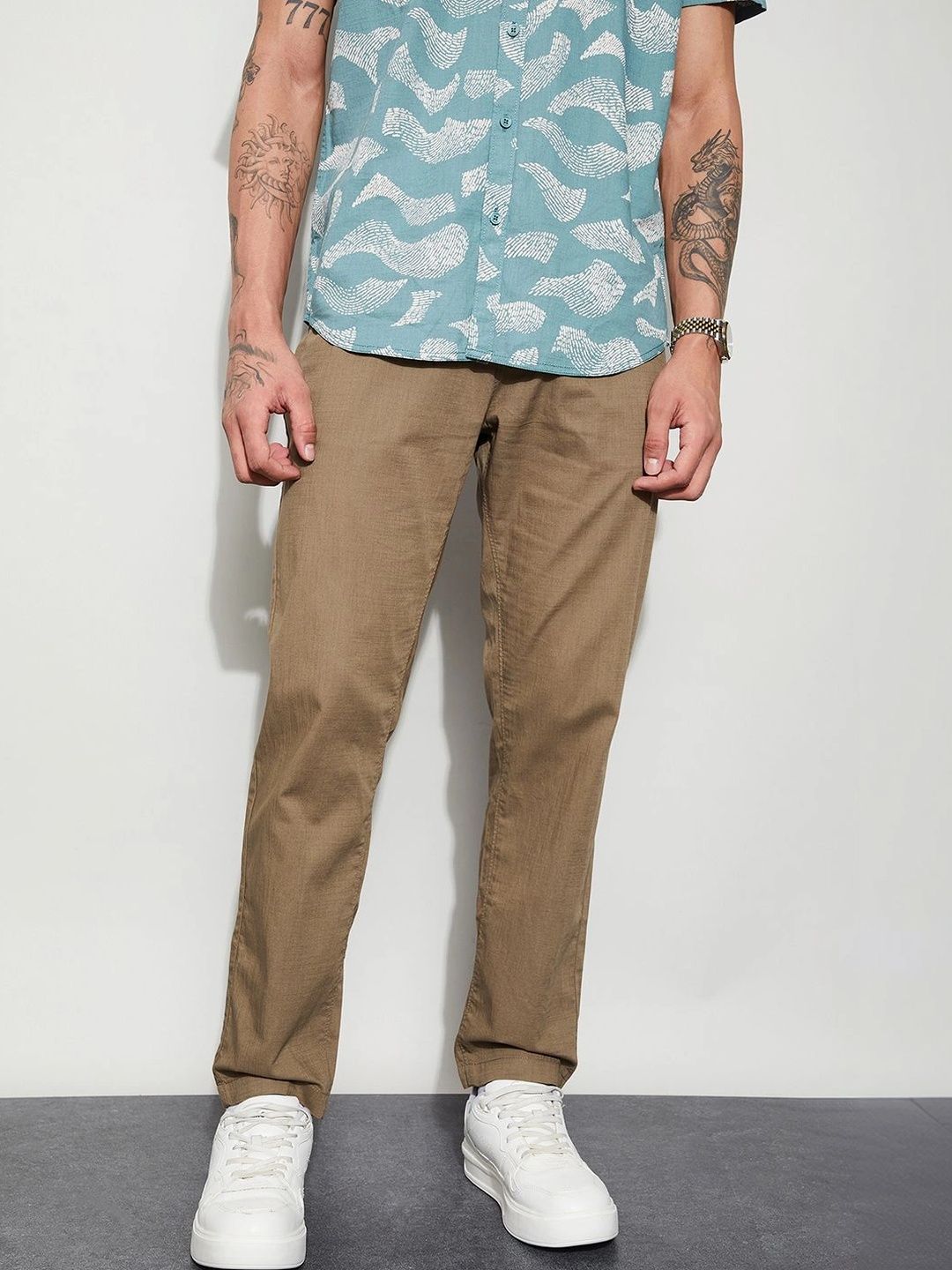 CODE by Lifestyle Men Easy Wash Trousers