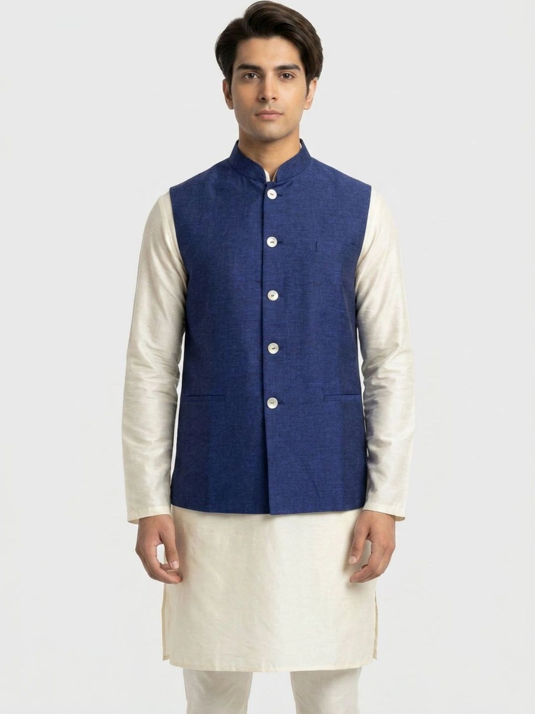 Sanman Ethnix by Raymond Men Open Front Jacket