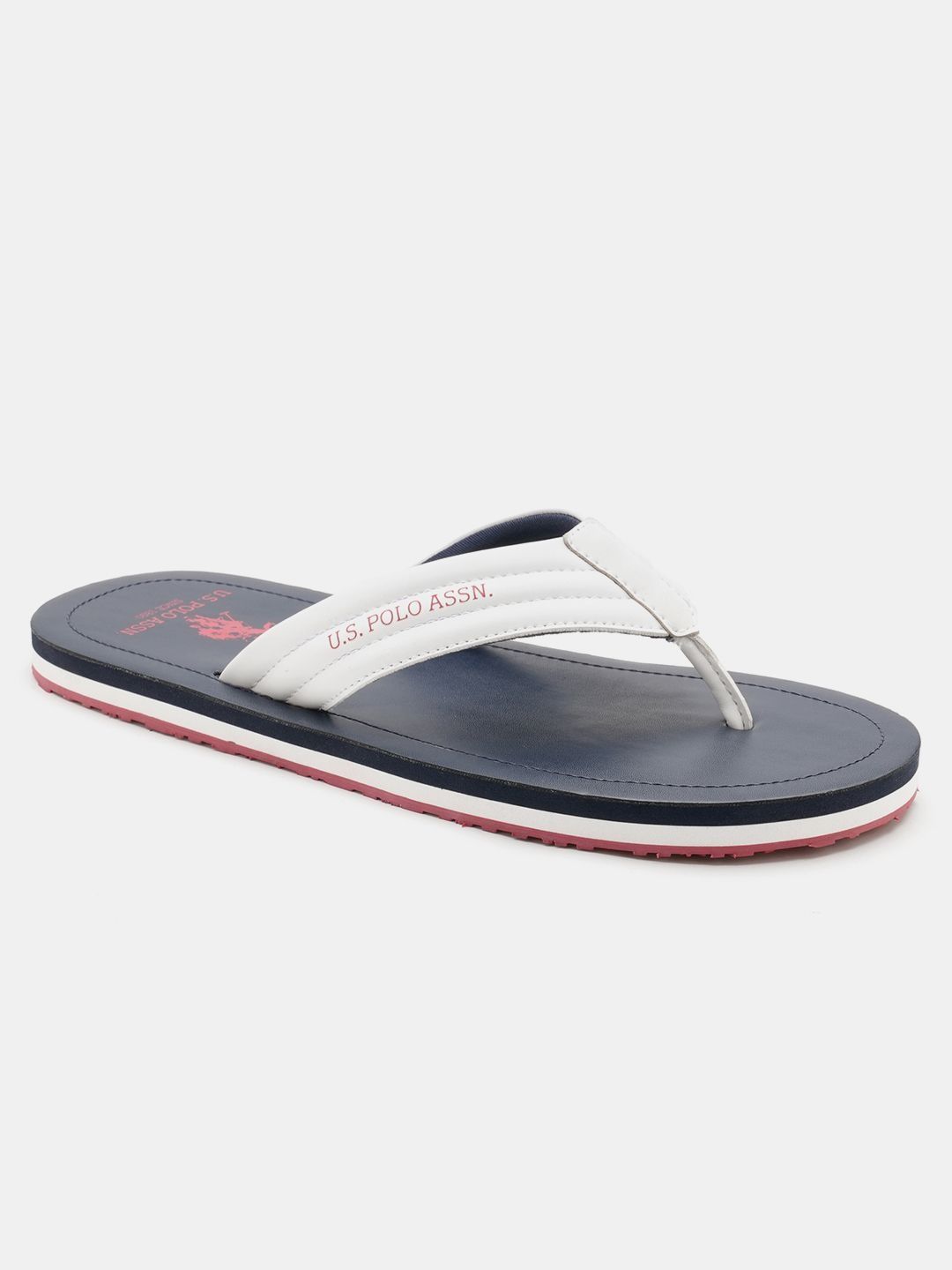 U.S. Polo Assn. Men Colourblocked Thong Flip-Flops