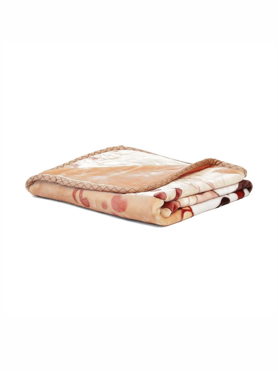 Monte Carlo Monte Carlo Beige & Brown Cartoon Characters Mild Winter 550 GSM Single Bed Blanket