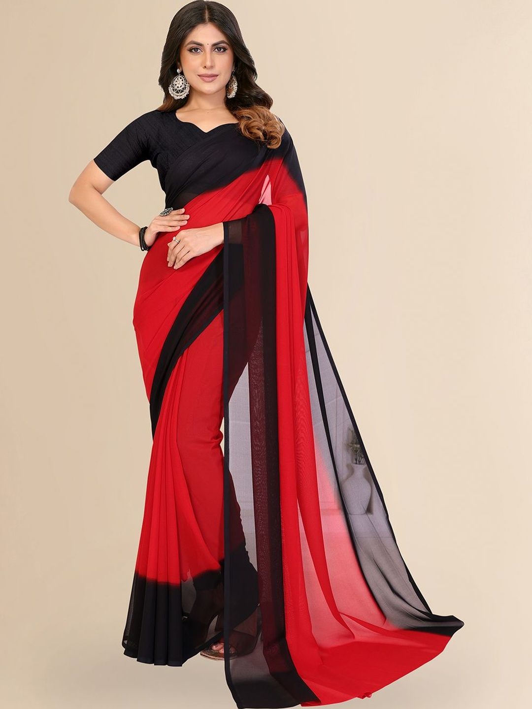 Moda Rapido Ombre Poly Georgette Saree