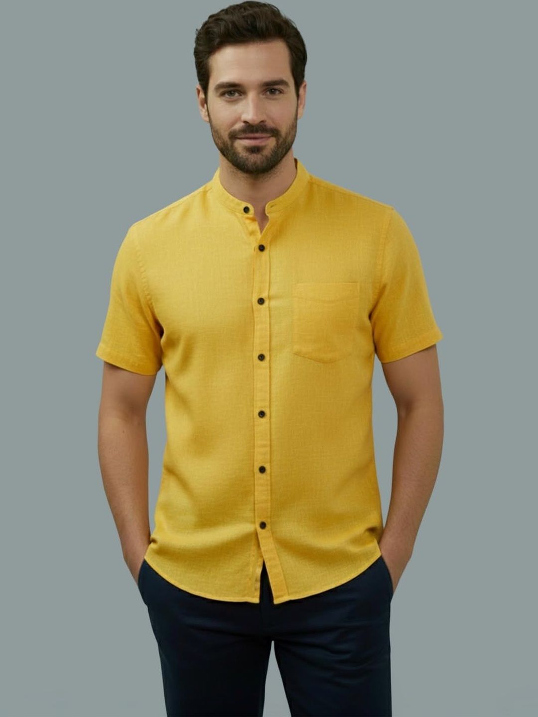 BULL FIRE Men Smart Slim Fit Casual Shirt