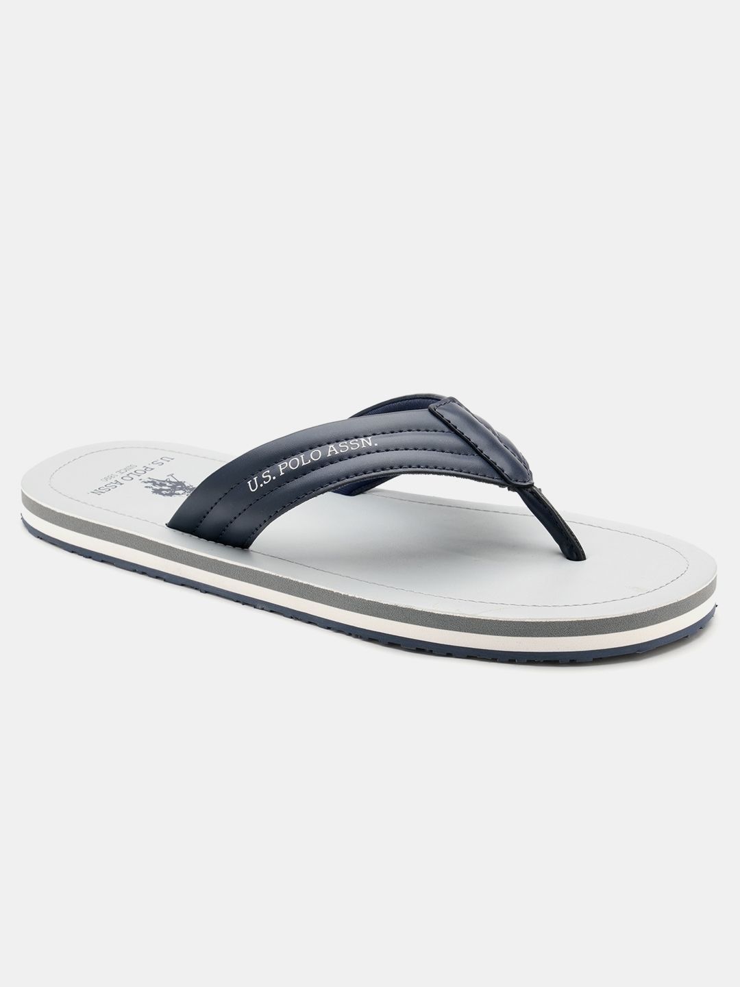 U.S. Polo Assn. Men Colourblocked Thong Flip-Flops