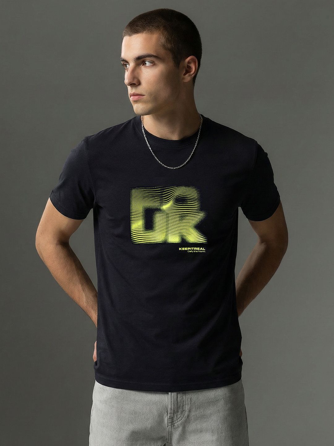 FCUK Printed Pure Cotton T-shirt