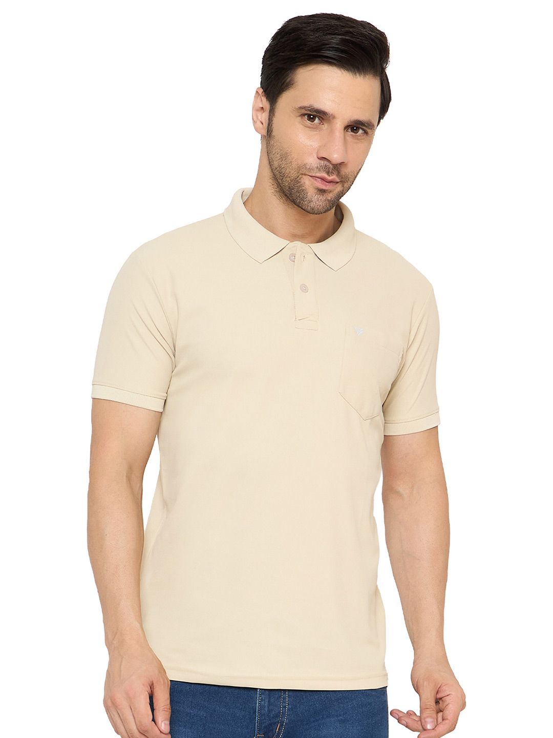 NEVA Men Solid Polo Collar Regular Fit T-Shirt