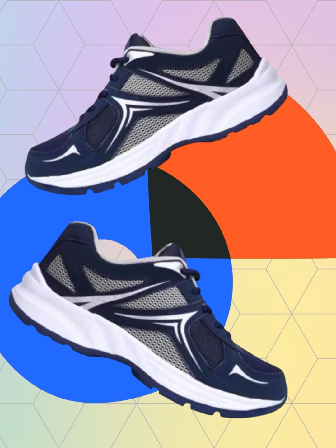 Elevarse Men Mesh Running Non-Marking Shoes