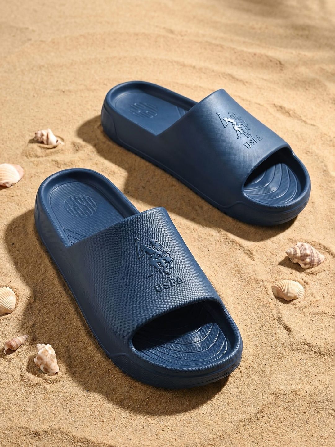 U.S. Polo Assn. Palmer Navy Cloud Sliders