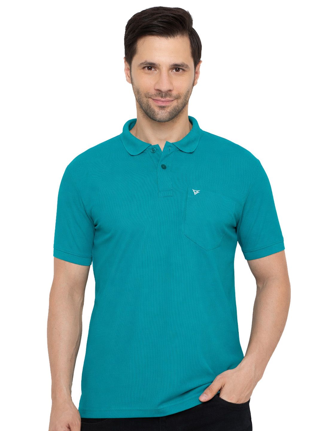 NEVA Men Solid Polo Collar Regular Fit T-Shirt