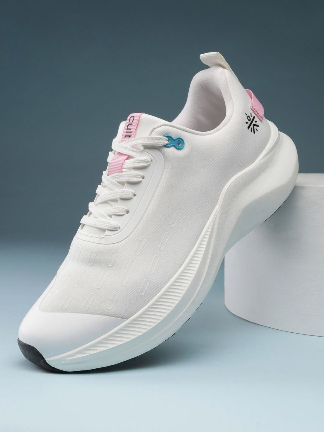 CULT Women White DriftFlex Running Shoes