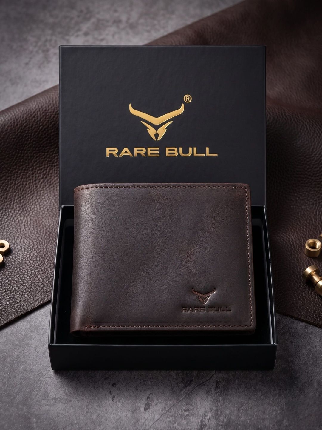 RARE BULL Men Leather Wallets