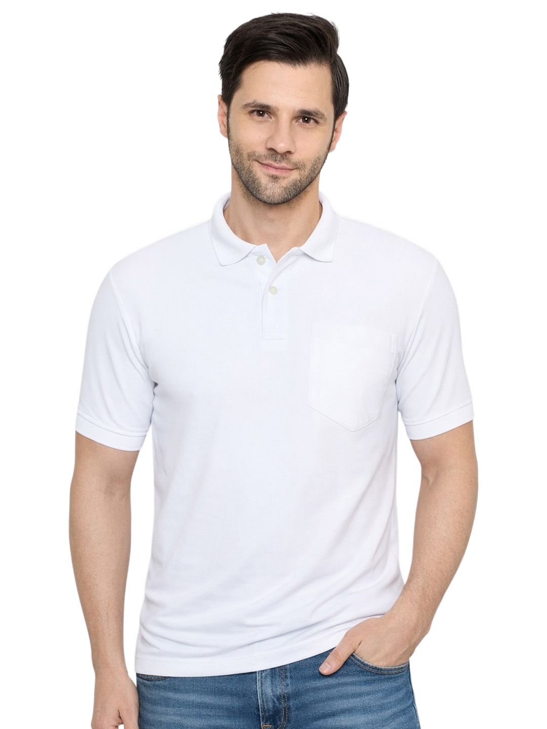 NEVA Men Solid Polo Collar Regular Fit T-Shirt