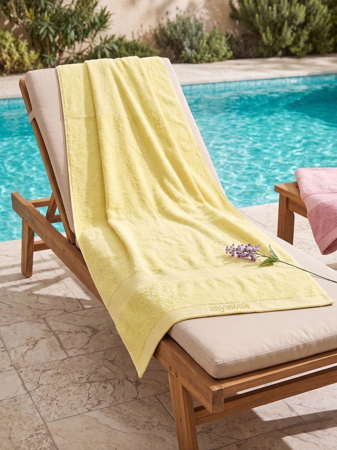 Raymond Home Raymond Home Yellow Pure Cotton 380 GSM Pool Towel