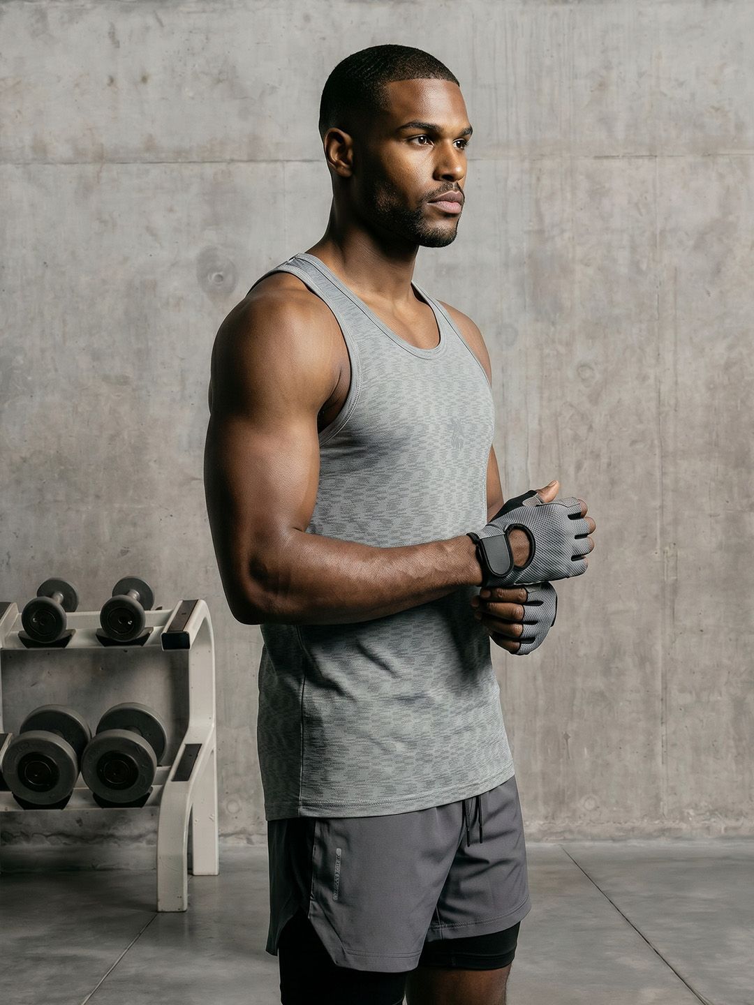 HRX by Hrithik Roshan Self Design Rapid Dry Training T-shirt