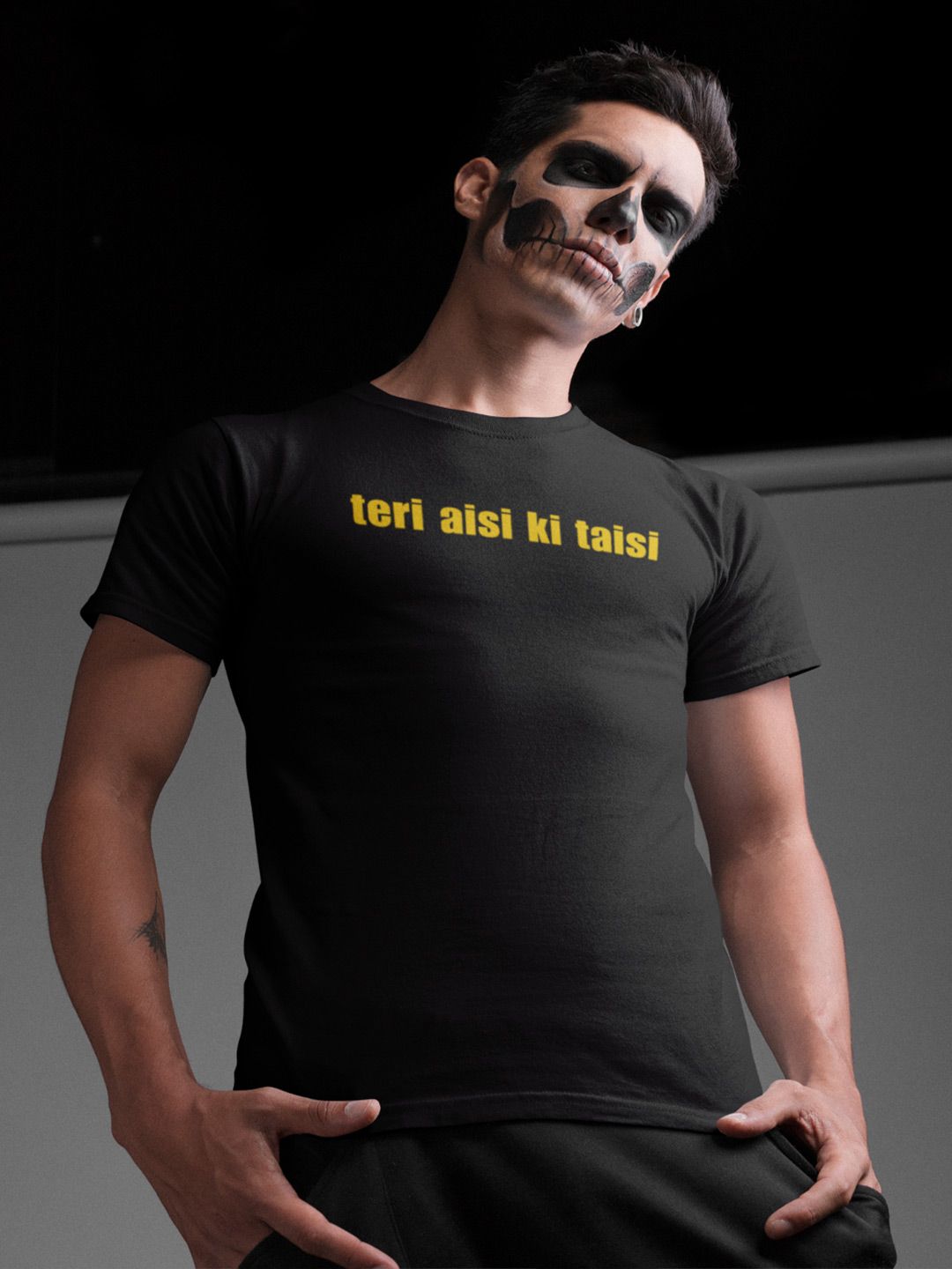 Epic Merch Typography Printed Pure Cotton T-shirt