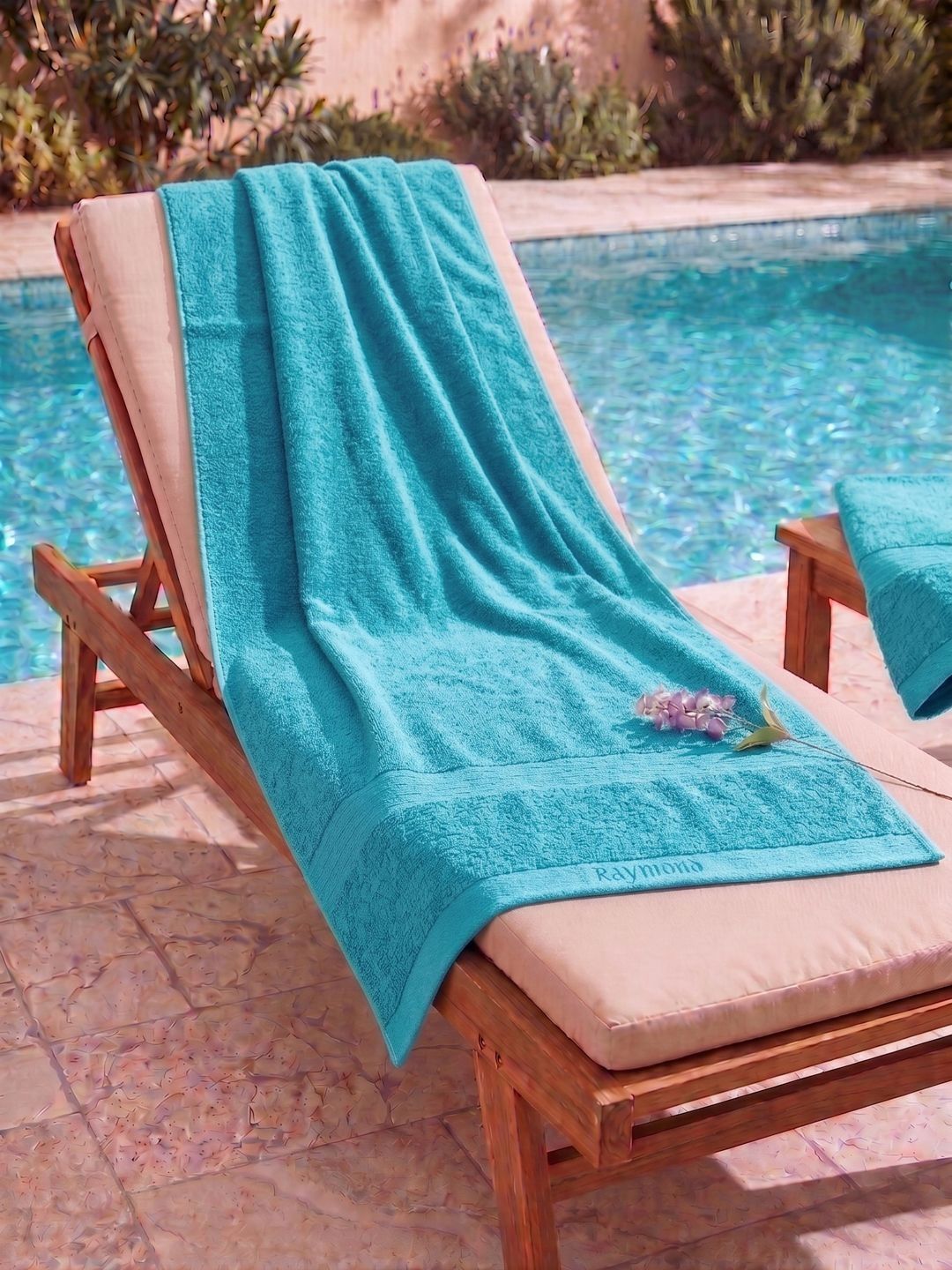 Raymond Home Raymond Home Turquoise Blue Pure Cotton 380 GSM Pool Towel