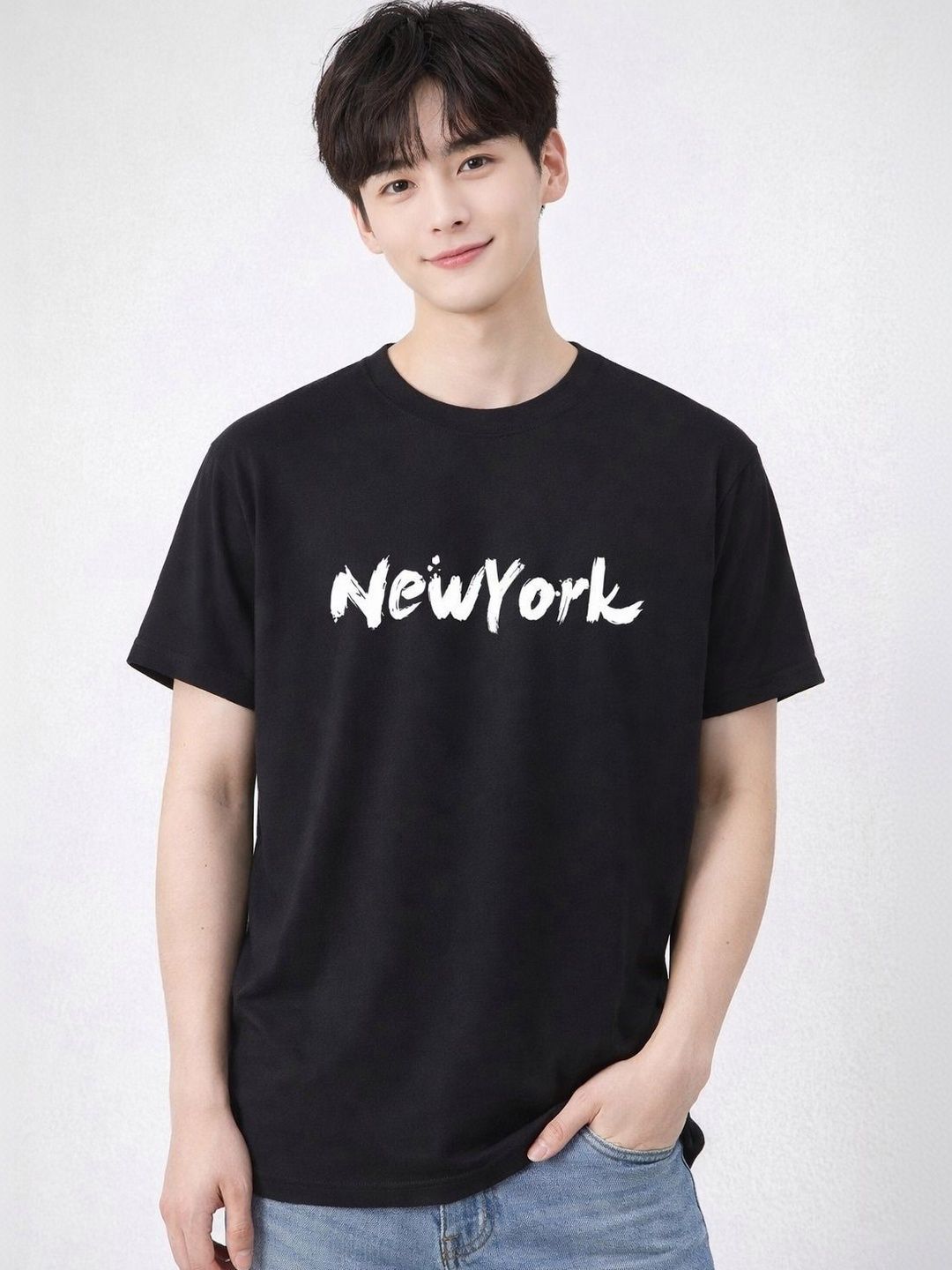FARICON Men Typography Printed T-shirt