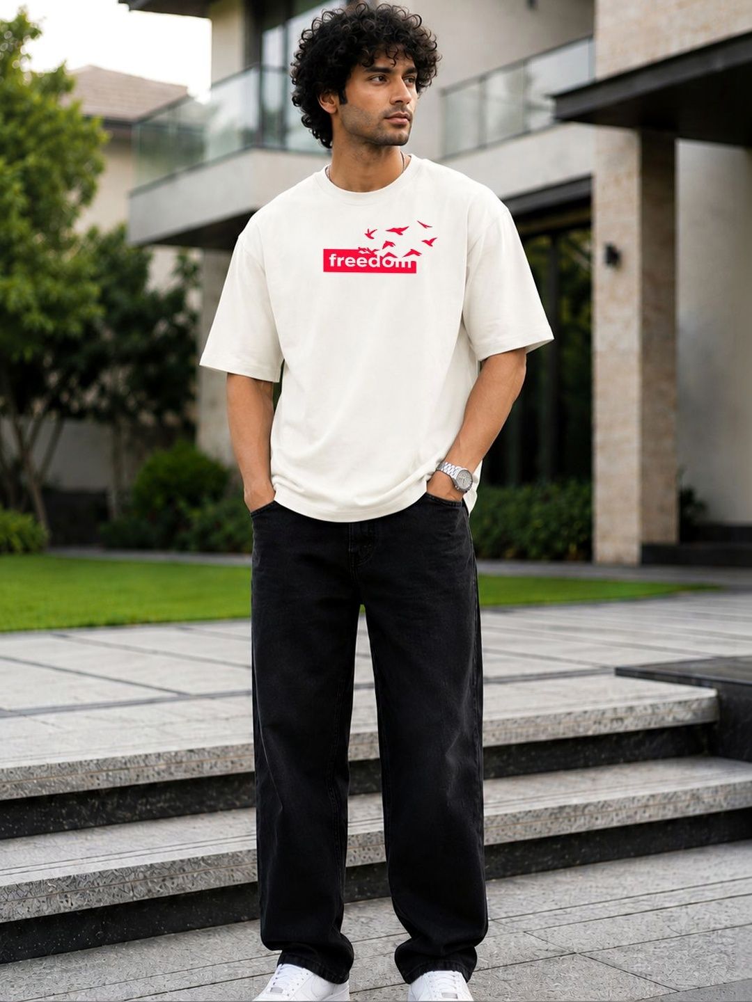 BRAHMOR Men Typography Printed T-shirt
