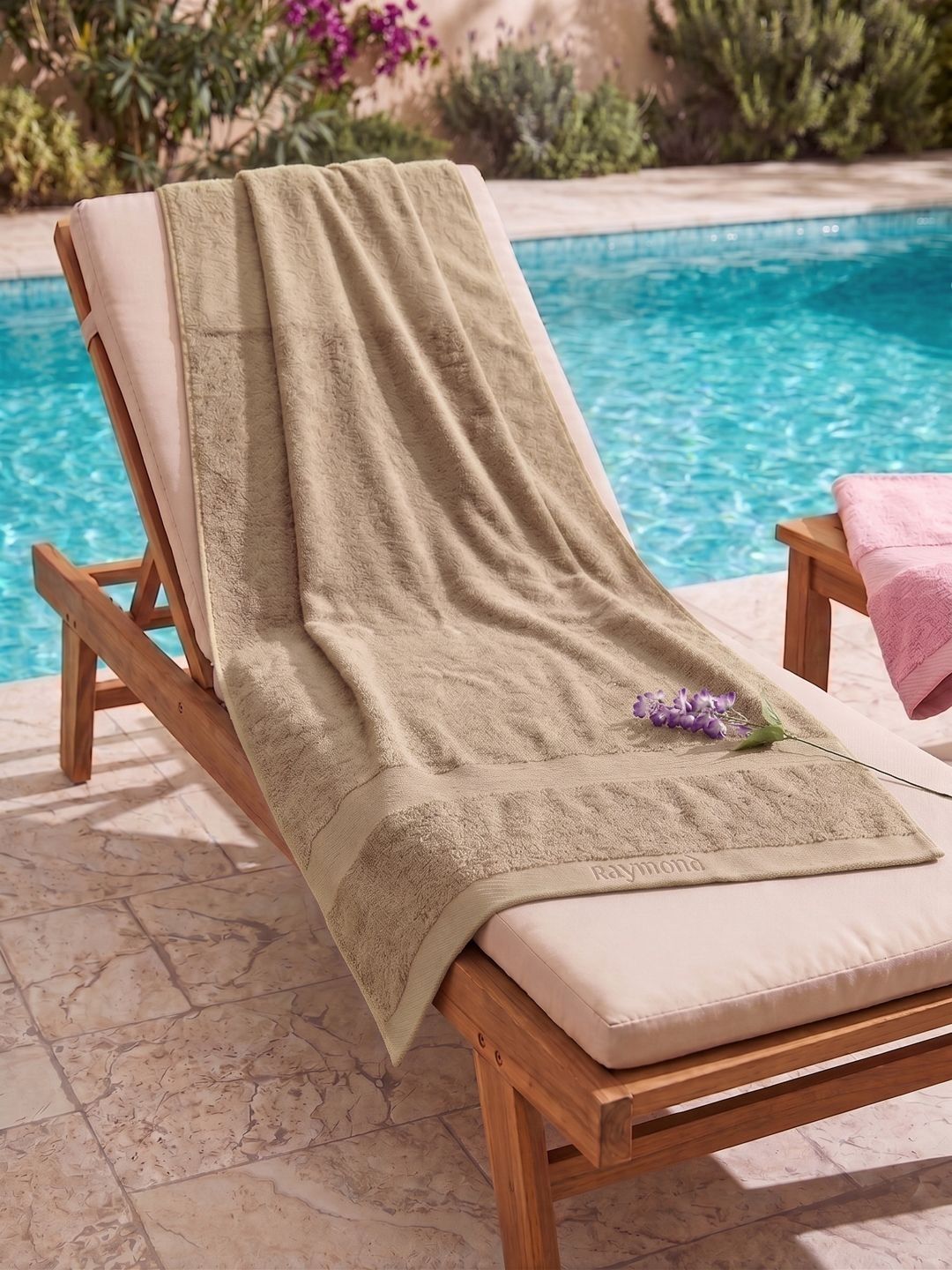 Raymond Home Raymond Home Tan Pure Cotton 380 GSM Pool Towel
