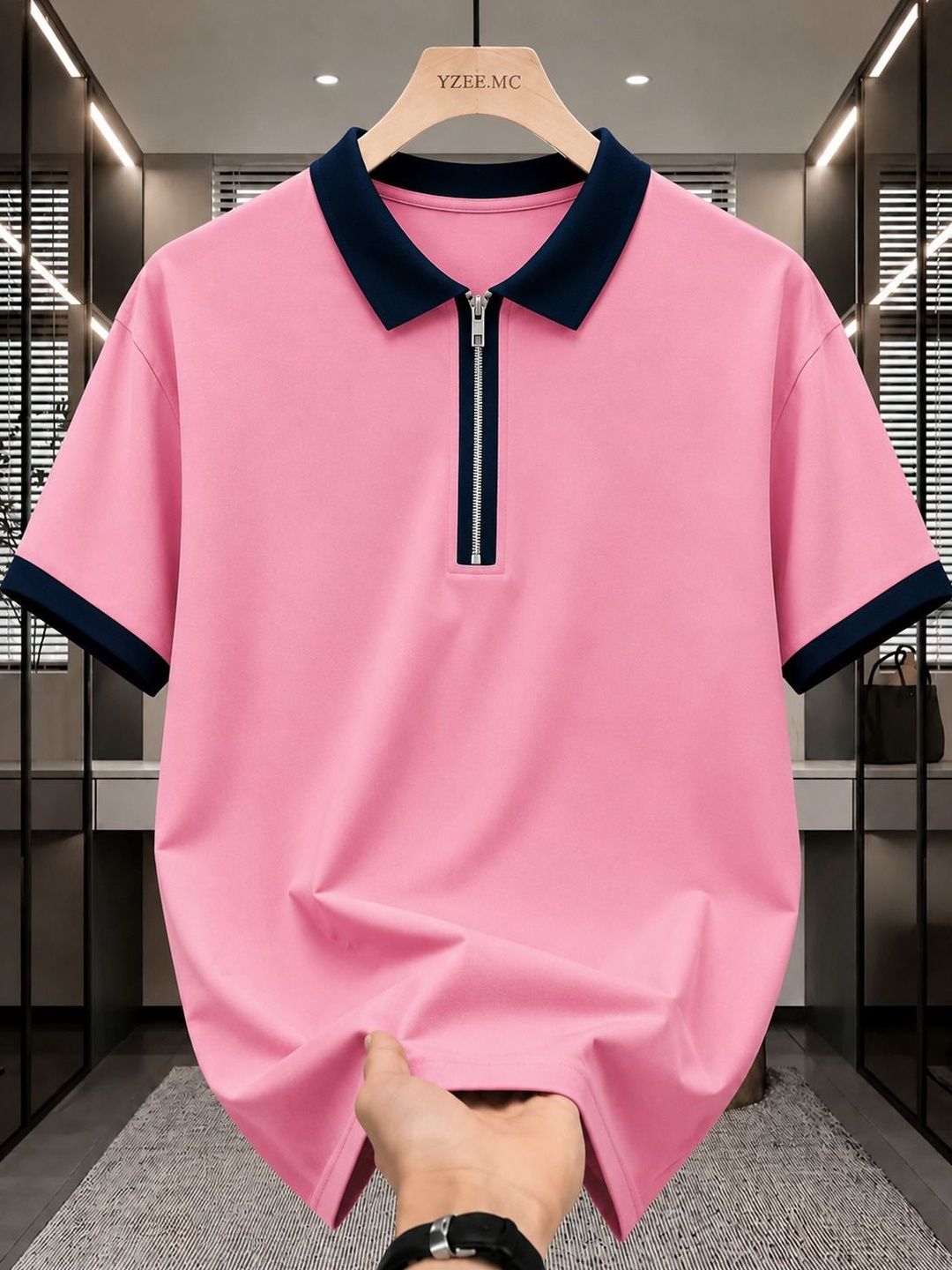 SCUBA Men Colourblocked Polo Collar T-shirt