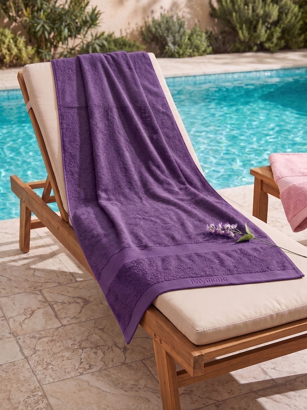 Raymond Home Raymond Home Purple Pure Cotton 380 GSM Pool Towel