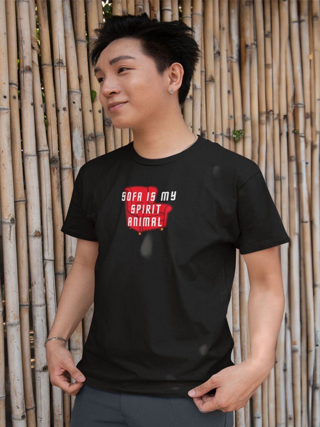 Epic Merch Men Typography Printed T-shirt