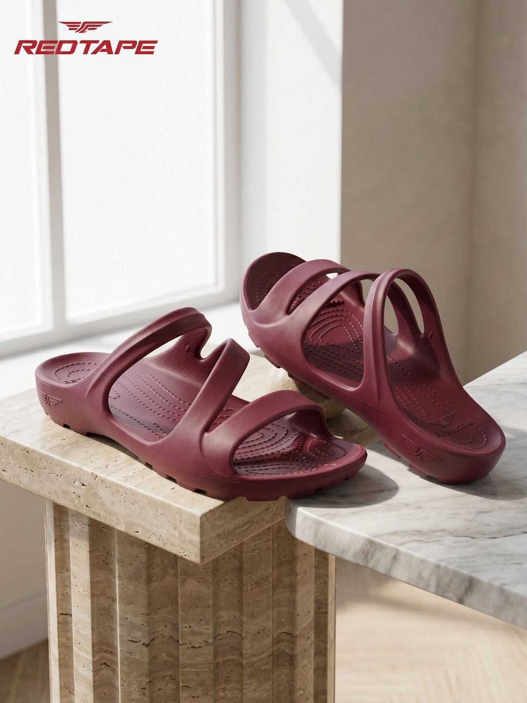 Women Solid Sliders Red Tape Women Solid Sliders