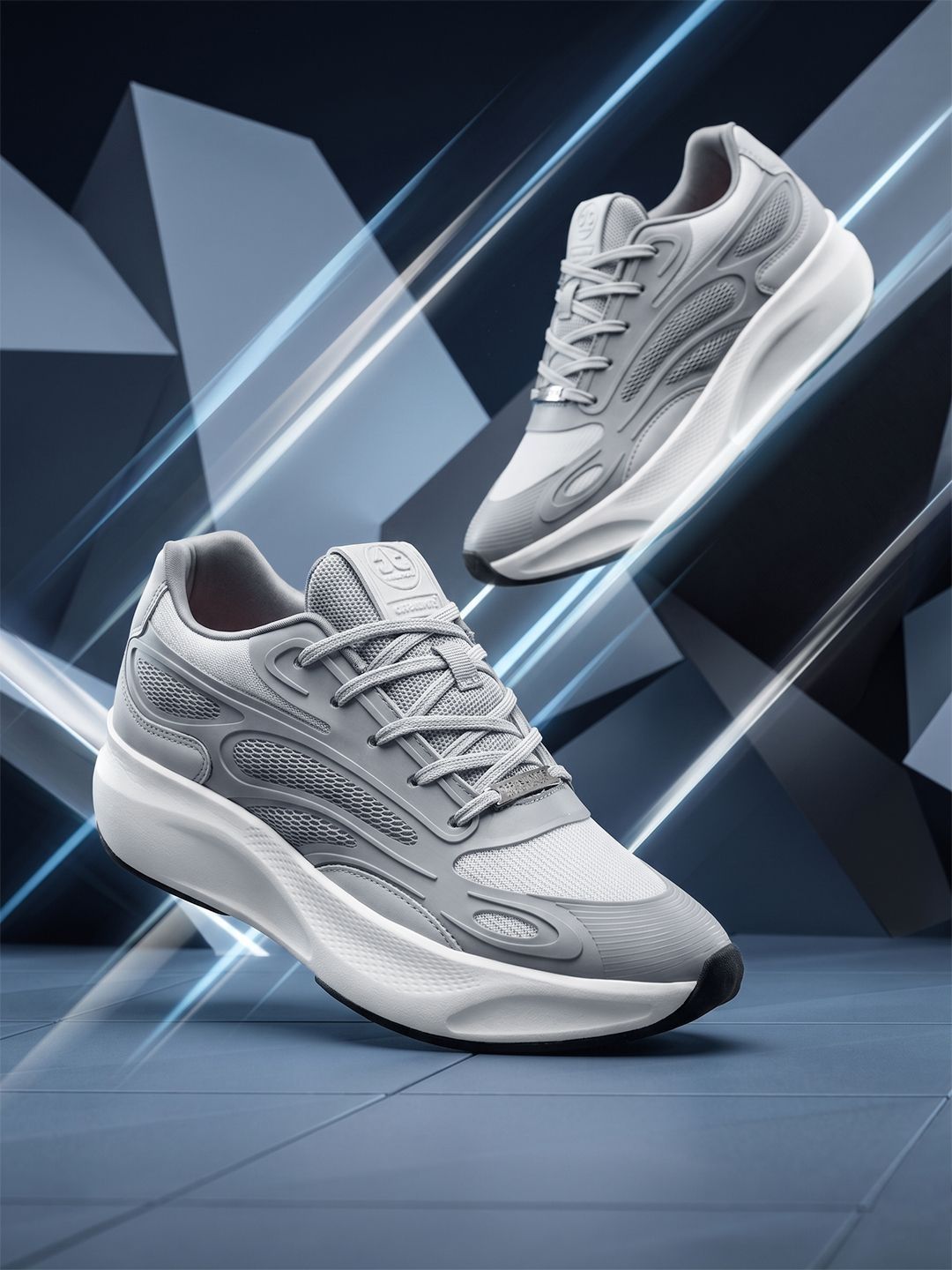 OFF LIMITS Gladiator Grey Mesh Running Shoes